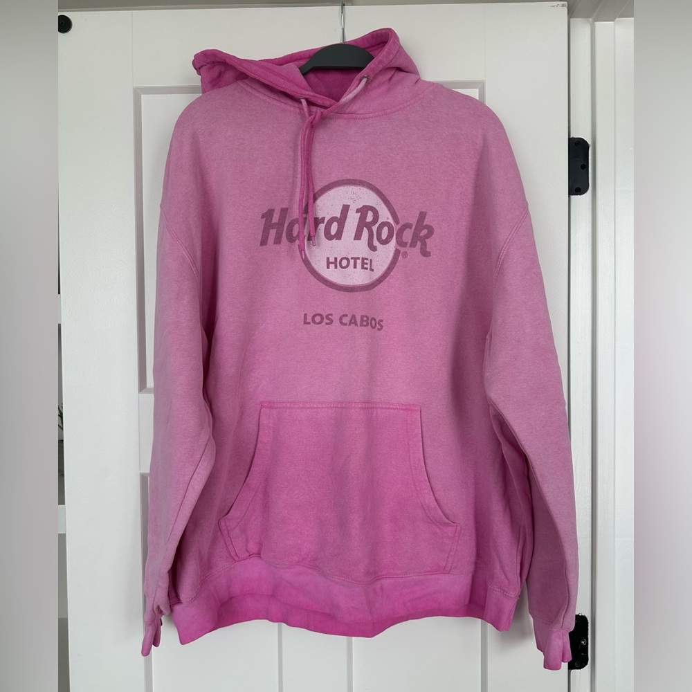 Hard Rock Los Cabos Hooded Sweatshirt. Hot ombré. Size 2XL.